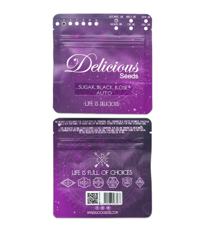 Семена сорта Sugar Black Rose Auto fem (Delicious Seeds) Семена сорта Sugar Black Rose Auto fem (Delicious Seeds) — изображение 2